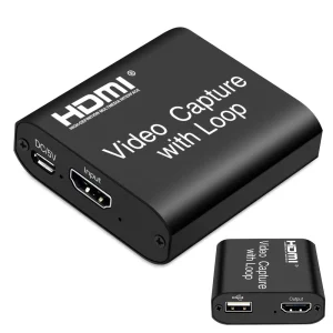 4K HDMI Capture Card with Mic & Loop Out