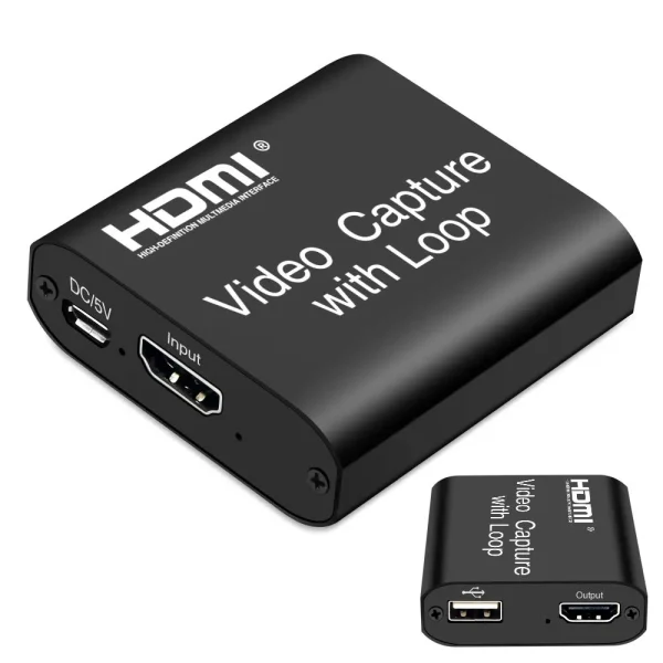 4K HDMI Capture Card with Mic & Loop Out